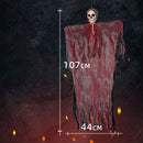 Halloween Hanging Ghost Pendant Dyed Blood Horror Skull Pendants For Halloween Party Patio Lawn Window House Decoration