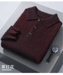 Men's Short Polo Neck Mink Cashmere Sweater