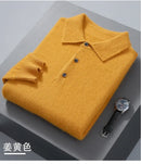 Men's Short Polo Neck Mink Cashmere Sweater