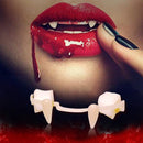 Halloween Vampire Teeth Retractable Fangs Masquerade Party Horror Zombie Teeth Cosplay Costume Props