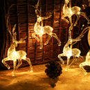 Christmas Reindeer Decoration Light String 2x1.5M Garden Decoration Light