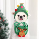 Christmas Pet Hat Saliva Towel Pet Costume