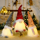 Christmas Sequins Illuminated Rudolph Doll Glowing Doll