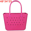Solid Color Fashion Extra Large Beach Basket Bags Summer