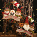 Christmas Ornaments Snowman Elk Cane Wreath
