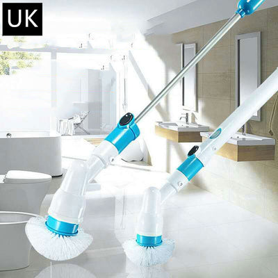 Wireless Rechargeable Electric Cleaning Brush Long Handle Automatically Rotates