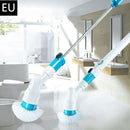 Wireless Rechargeable Electric Cleaning Brush Long Handle Automatically Rotates