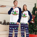 Xmas Family Matching Pajamas Set Christmas Tree Santa Deer Print Adult Kids Pjs