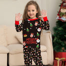 Xmas Family Matching Pajamas Set Christmas Tree Santa Deer Print Adult Kids Pjs