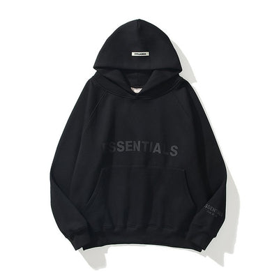 Essentials Hoodie Sweatshirt Reflective Letter Print Sweatshirt