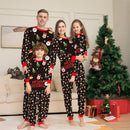 Xmas Family Matching Pajamas Set Christmas Tree Santa Deer Print Adult Kids Pjs