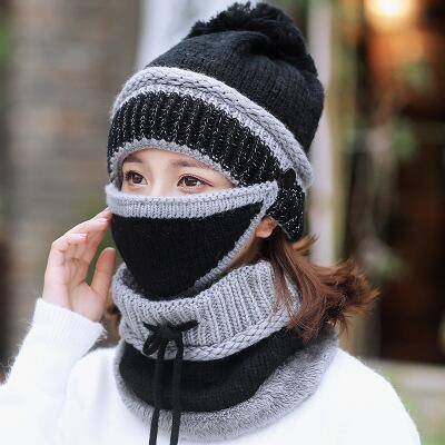 3PCS Womens Winter Scarf Set