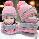 3PCS Womens Winter Scarf Set