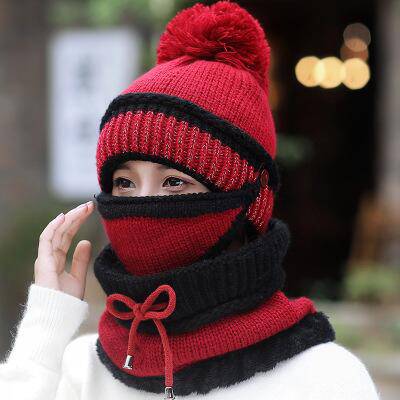 3PCS Womens Winter Scarf Set