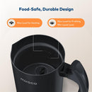 Miroco Milk Frother, Stainless Steel Milk Steamer , Automatic Foam Maker, Electric Milk Warmer, Silent Operation, 120V