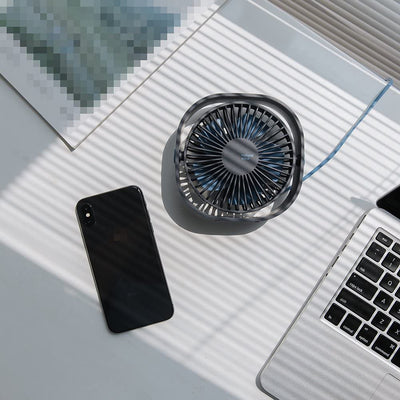 USB Desk Fan, USB Power Desktop Fan Ultra-Quiet Third Gear Speed 4inch Portable Mini Fan