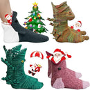 Knit crocodile socks funky christmas alligator socks pattern whimsical knitting cuff fish socks animal shark socks