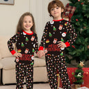 Xmas Family Matching Pajamas Set Christmas Tree Santa Deer Print Adult Kids Pjs