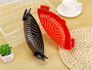 Silicone Clip-on Pot Pan Bowl Funnel Oil Strainer Creative Rice Washing