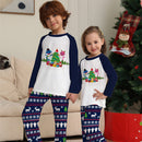 Xmas Family Matching Pajamas Set Christmas Tree Santa Deer Print Adult Kids Pjs