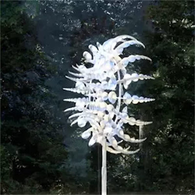 Unique and Magical Metal Windmill-Kinetic Metal Wind Spinners with Metal Garden Stake