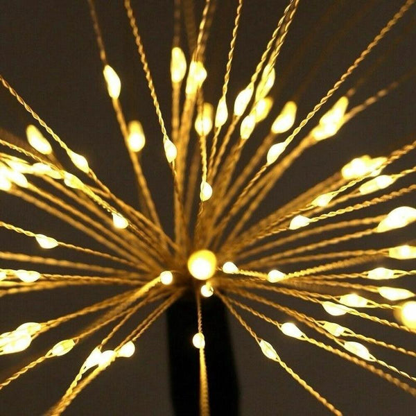 Solar Light Outdoor Grass Globe Dandelion Waterproof Flash String Lights Lawn Firework Lamp Garden Christmas Decor