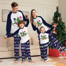 Xmas Family Matching Pajamas Set Christmas Tree Santa Deer Print Adult Kids Pjs