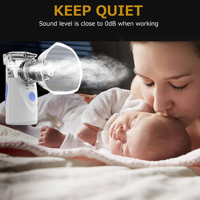 AidPure Portable Nebulizer Inhaler,Handheld Nebulizer of Cool Mist, Small Nebulizer with Two Modes for Breathing Problems