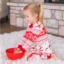 Christmas Red and White Contrast Parent-child Casual Homewear