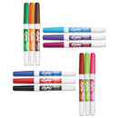 EXPO Low-Odor Dry-Erase Marker, Fine Bullet Tip, Assorted Colors, 12-Set