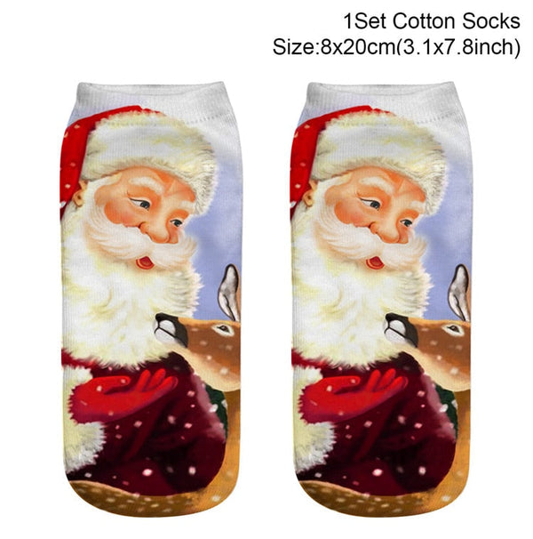 Santa Socks - Christmas Decoration For Home Merry Christmas Ornament Happy New Year 2021 Xmas Gifts