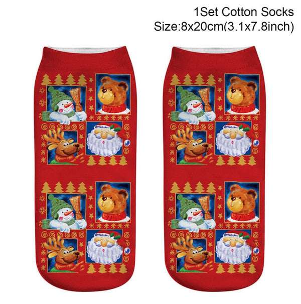 Santa Socks - Christmas Decoration For Home Merry Christmas Ornament Happy New Year 2021 Xmas Gifts