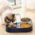 500ML Dog Bowl Cat Feeder Bowl With Automatic Water Bottle