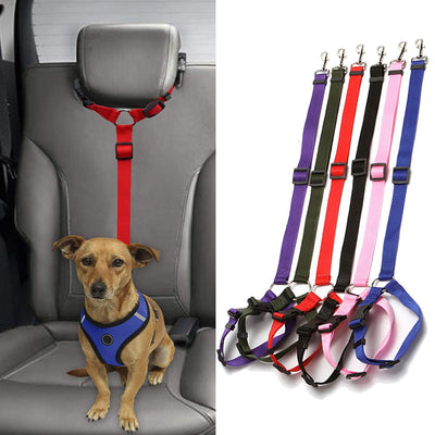 Adjustable Car Seat Belt Harness Leash Puppy Seat-belt Travel Clip Strap Leads