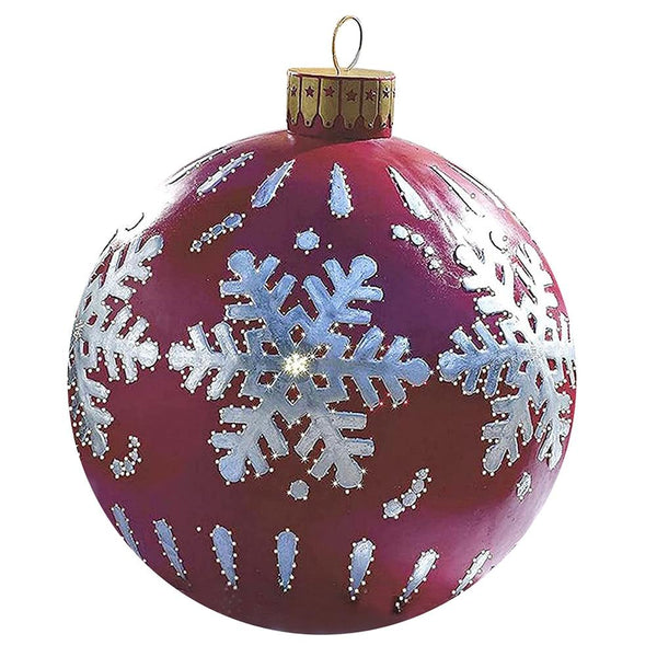 60cm  Christmas Atmosphere Inflatable Ball Toys Giant Christmas Tree Decorations Outdoor Decorations With Pump Gift