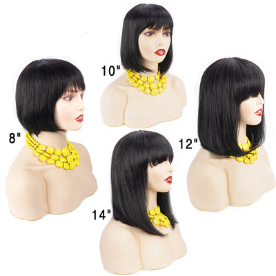 Air Bangs Bobo Head Cross Border Wig Female Short Hair Bobo Head Wig