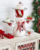Santa Snack Tray Holder Cake Holder Christmas Kitchen Supplies