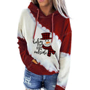 Christmas Hooded Printed Sweatshirt With Pockets