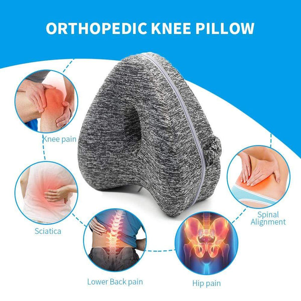 Orthopedic Knee Pillow for Sleeping Memory Foam Leg Pillow between Knees for Side Sleepers