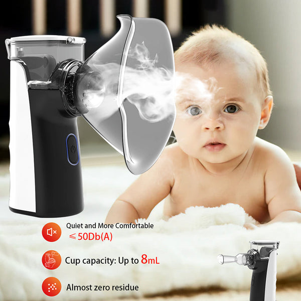 Medical Mesh Nebulizer With Mask | Asthma Cough Inhaler For Adults And Children