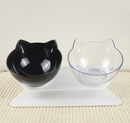 Anti-vomiting orthopaedic cat bowl