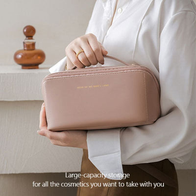 Large capacity travel cosmetic bag