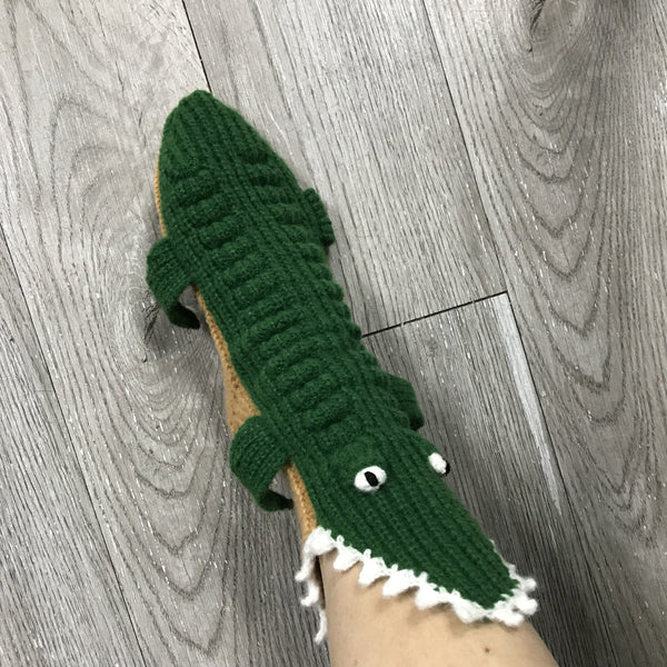 Christmas Cute & Funny Knit Crocodile Socks