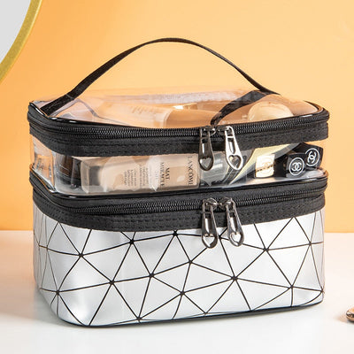 Double-layer Clear Travel Cosmetic Bag™