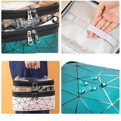 Double-layer Clear Travel Cosmetic Bag™