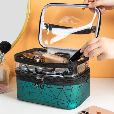 Double-layer Clear Travel Cosmetic Bag™