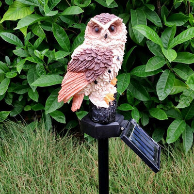 Waterproof IP65 Solar Garden Lights Owl SquirrelOrnament Animal Bird Outdoor LED Path Lawn Yard Garden Lamps Animal Decor