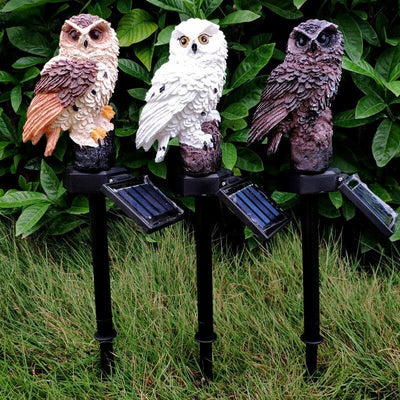 Waterproof IP65 Solar Garden Lights Owl SquirrelOrnament Animal Bird Outdoor LED Path Lawn Yard Garden Lamps Animal Decor