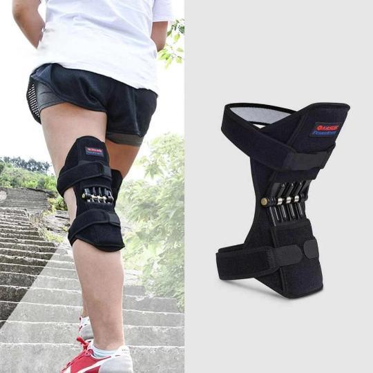 Anti-Gravity Spring Loaded Knee Brace Support - Power Knee Stabilizer Pads
