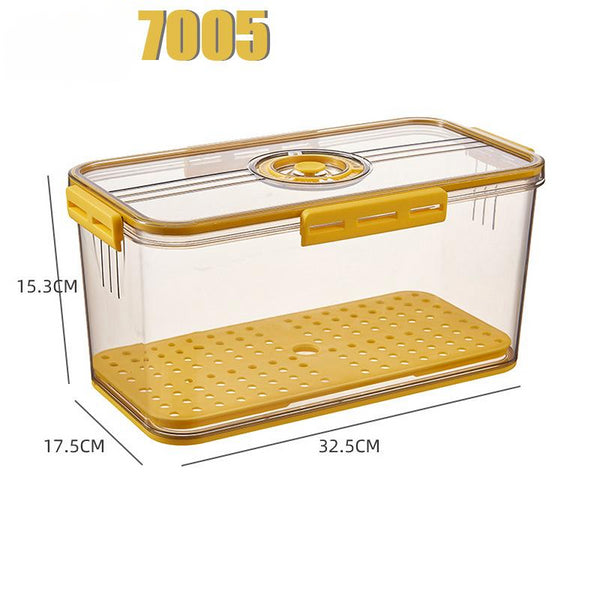 Refrigerator Storage Box Transparent Food Grade PET Plastic Storage Box
